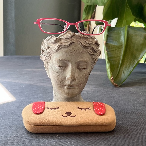 Bevel Eyeglasses Debbie Pink Berry Frame Case Japan 46-17 Titanium Vintage Y2K - Picture 13 of 13